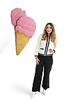 Melted Strawberry Ice Cream Statue Wall Hanging 3FT