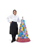 Macaron Stack Tree Colorful Statue Large 4 FT