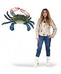 Blue Crab Statue Hanging 3FT