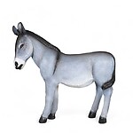 Donkey Statue Life Size Gray Finish 4FT