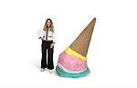 Melted Ice Cream Upside Down Statue 6FT
