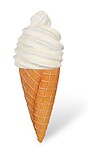 Soft Serve ice cream cone hanging Statue Vanilla 3FT