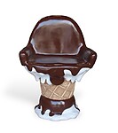 Vanilla and Chocolate Ice Cream Chair
