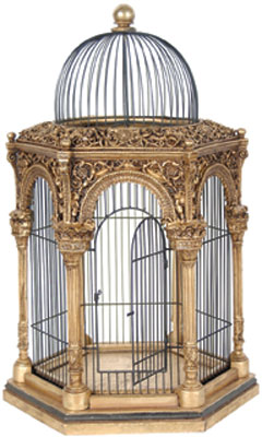 Hanging Decorative Bird Cage Antique