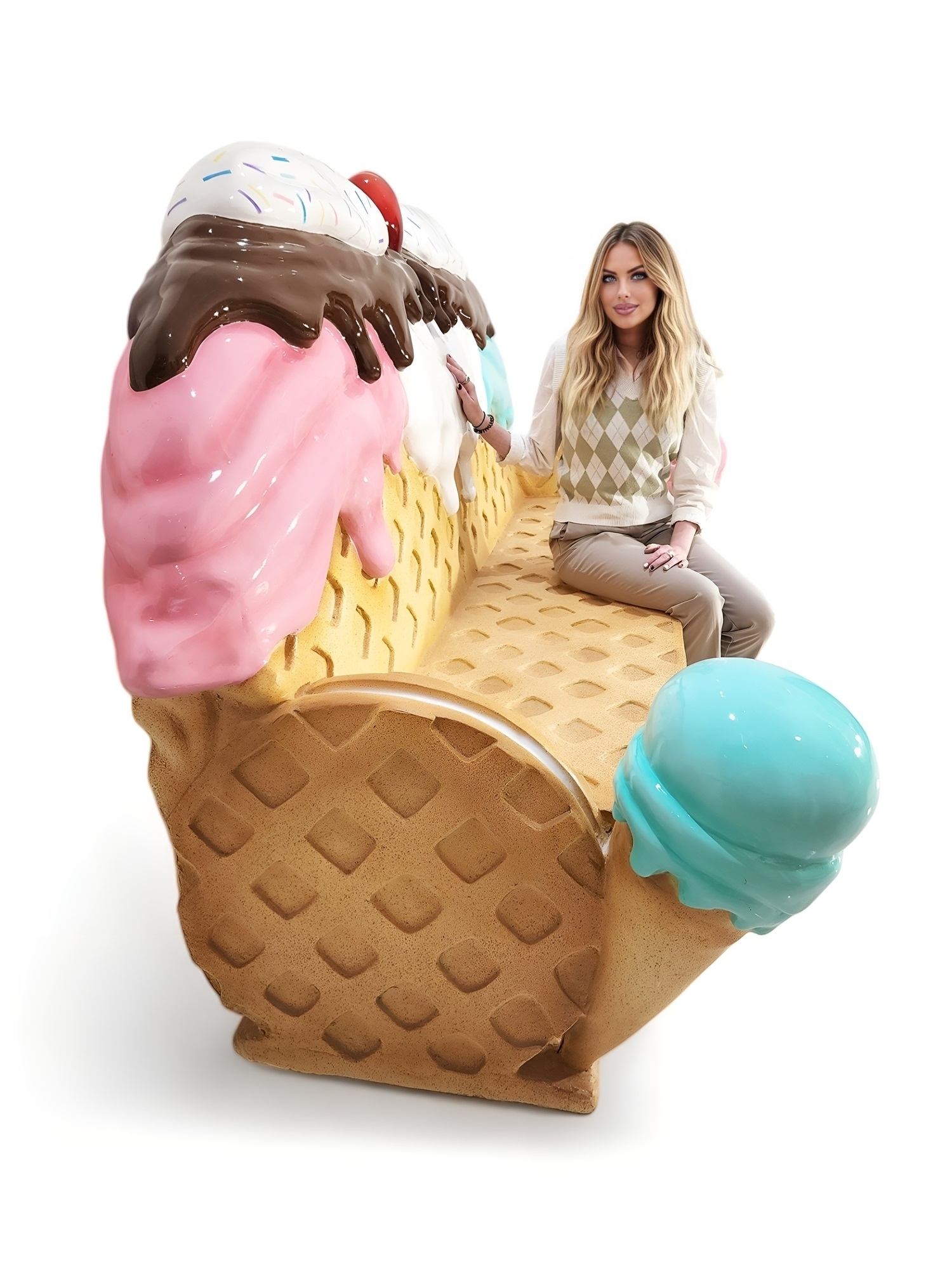 【関税込み】Ice Cream Sundae Charm Small Leather Goods - Ma NWT COACH ICE CREAM SUNDAE CHALK/MULTI LEATHER BAG CHARM FOB