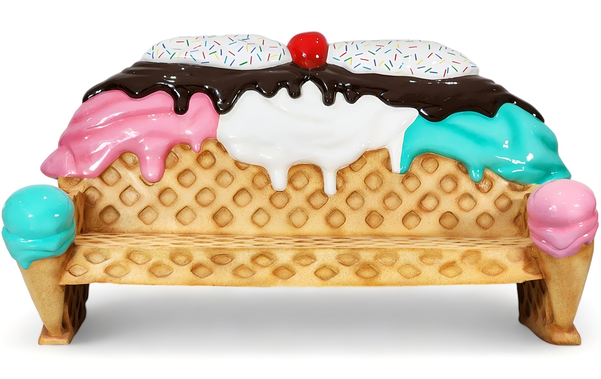 【関税込み】Ice Cream Sundae Charm Small Leather Goods - Ma NWT COACH ICE CREAM SUNDAE CHALK/MULTI LEATHER BAG CHARM FOB