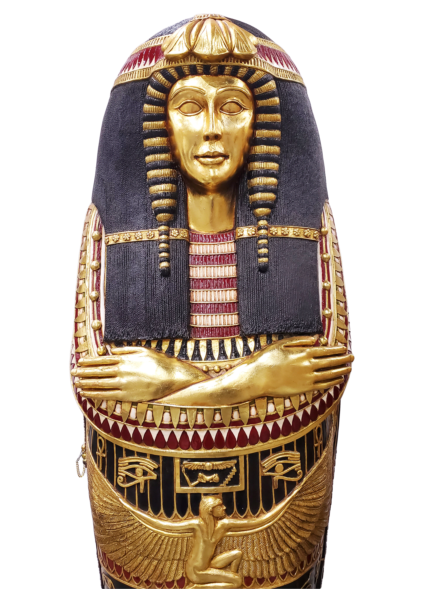 Queen Sarcophagus Coffin Cabinet 6FT