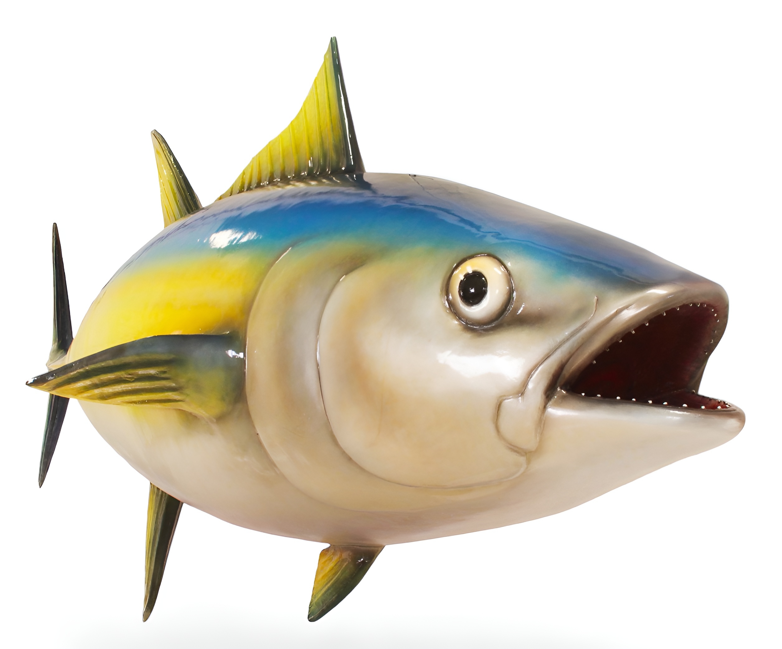 Yellowfin Tuna Fish Sculpture Hanging 11 FT Museum Quality