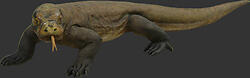 Komodo Dragon Statue Life Size 10 FT