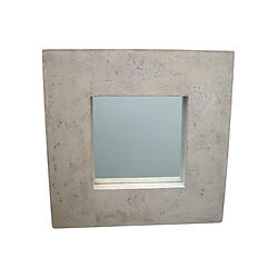 Large Square Stone Mirror 40