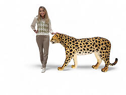 Cheetah Statue True Life Size Realistic Museum Quality
