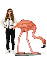 Large Flamingo Statue Eating 46