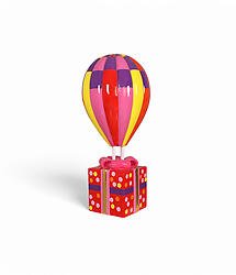 Hot Air Balloon Multi Color Large with Gift Box Stand 4FT
