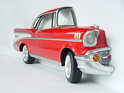 Red 57 Chevy Car Wall Decor Full Size 10FT Replica
