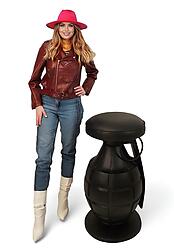 Grenade Bomb Artistic Designer Barstool Black