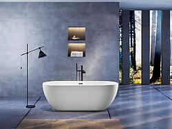 Taviano Acrylic Modern Soaking Bathtub 70.5