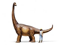 Brachiosaurus Dinosaur Statue Life Size Twisted Neck 17.5FT