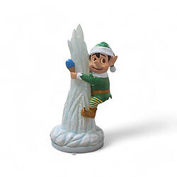 Santa Elf On Icicle Statue Green 4.5 FT