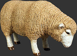Merino Ewe Statue - Small -Head Down