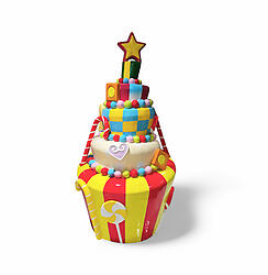 Cupcake Candy Statue 7FT Large