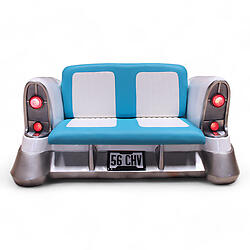 Retro 56 Chevy Car Sofa Turquoise