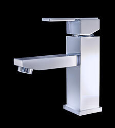 Bianze Brushed Nickle Finish Modern Bathroom Faucet