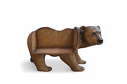 Grizzly Bear Bench Sculpture