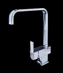 Piave Chrome Finish Modern Bathroom Faucet