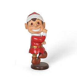 Anxious Santa Elf Statue Red 3FT