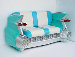 Car Sofa Turquoise 59 Cadillac Car Couch