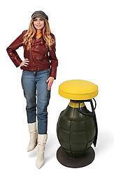 Grenade Bomb Artistic Designer Barstool