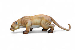 Cougar Crouching Life Size Statue
