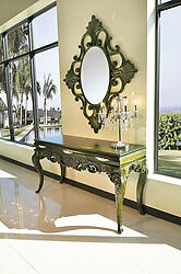 Console Table Abelina Forest Green Finish