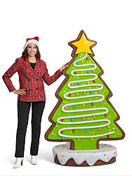 Gingerbread Christmas Tree Statue 6.5 FT Large
