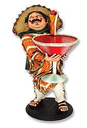 Mexican Cocktail Waiter Statue 3FT