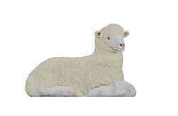 Lamb Laying Statue Life Size 25