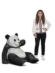 Panda Bear Statue Slouching Life Size