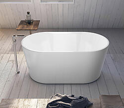 Acrylic Modern Freestanding Soaking Bathtub 55.5
