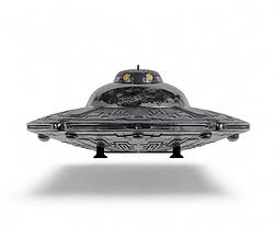 UFO Alien Spaceship Statue 6Ft Large