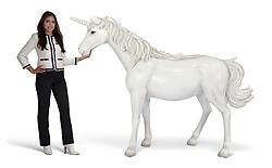 White Unicorn Large Life Size Statue