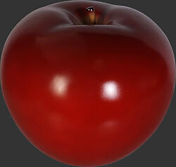 Medium Apple Sculpture - Red