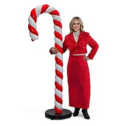 Candy Cane Christmas Decoration Large 6 FT Statue