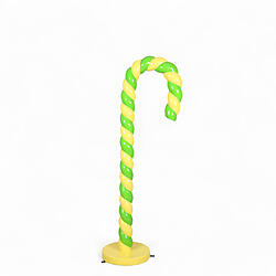 Candy Cane Decoration Large 8 FT Statue Yellow and Green