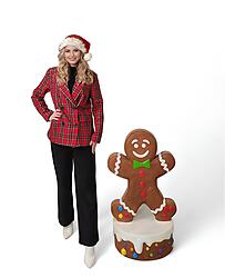 Gingerbread Boy Statue 3 FT Large Christmas Decor