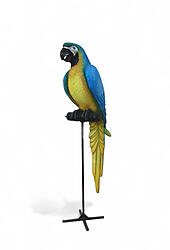 Parrot Blue Macaw 6FT large with Metal Stand