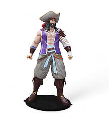 Pirate Statue Life Size with Two Swords 6.5 FT