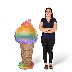 Ice Cream Bar Stool Soft Serve Rainbow