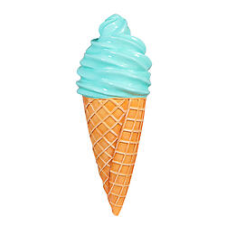 Soft Serve Ice Cream Cone Hanging Statue Mint 3FT