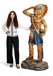 Tobacco Indian Cigar Store Statue 6FT Native American Indian Chief