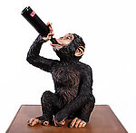 Boozy Chimp Statue Bottle Holder